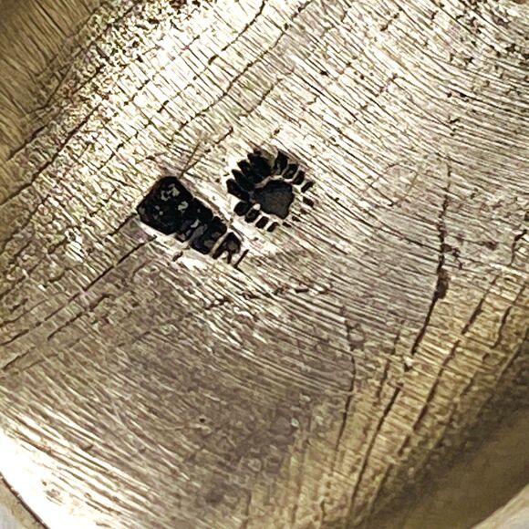 Massive Bell Sand Cast Sterling Silver Spiderweb Turquoise Men’s Ring Size 11.75 - Picture 6 of 6